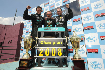 I piloti Bertolini, Webster e Bartels sul podio