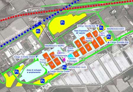 Fiera di Roma pianta